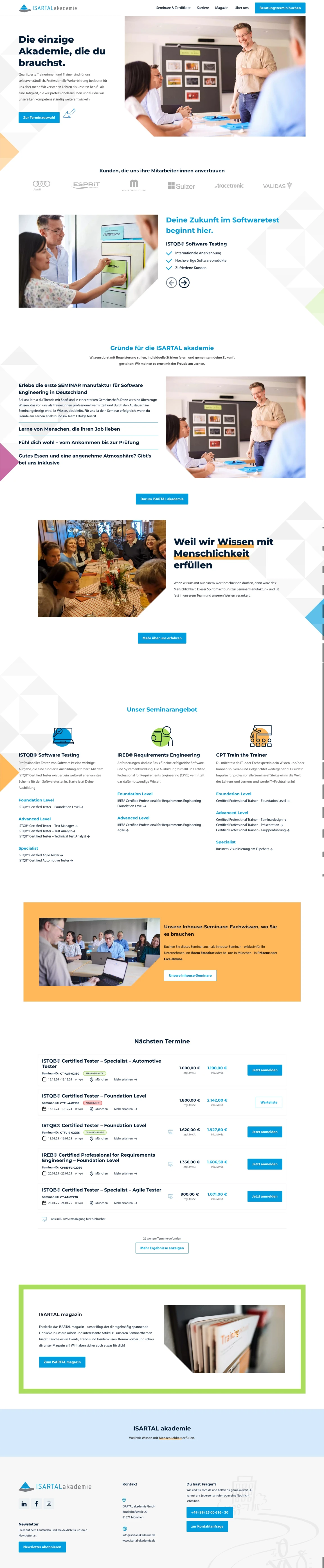 Screenshot of ISARTAL akademie