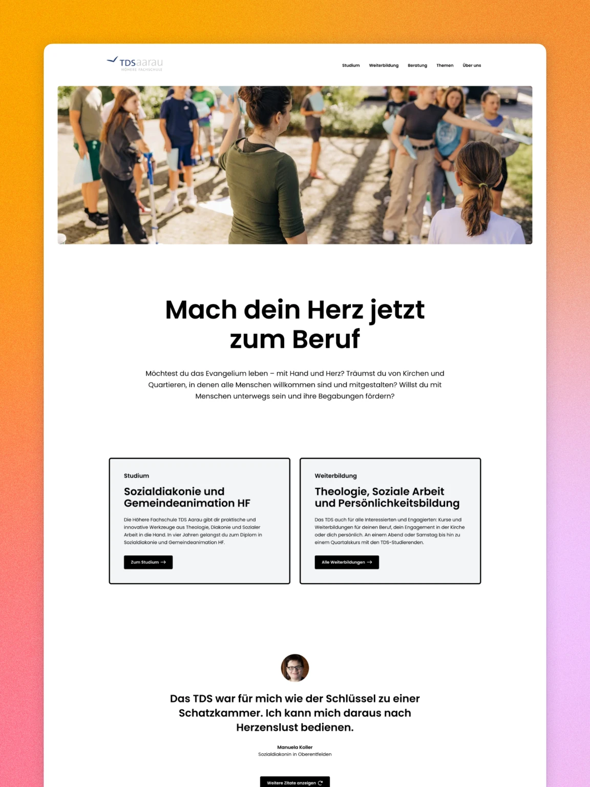 Screenshot of TDS Aarau