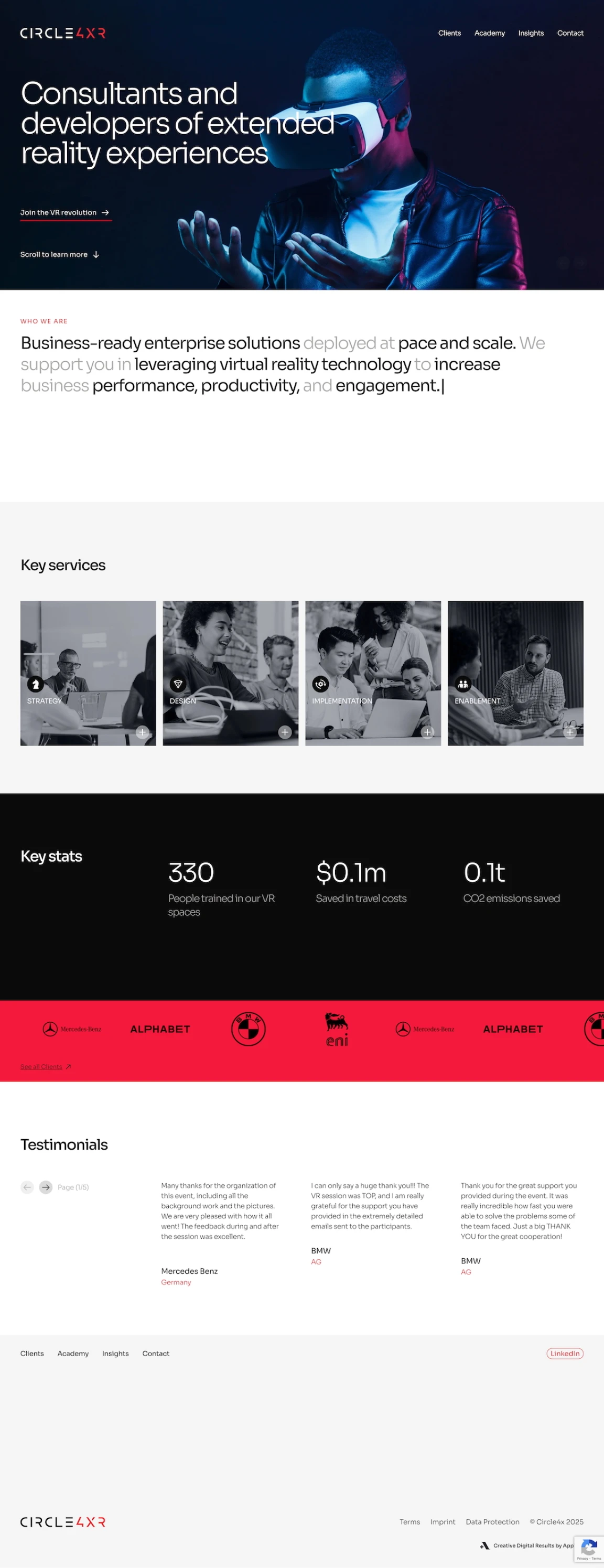 Screenshot of Circle4XR