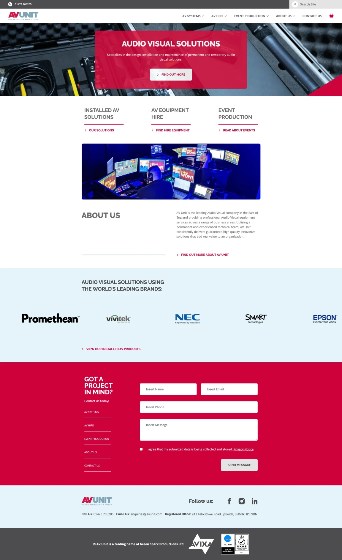 Screenshot of AV Unit