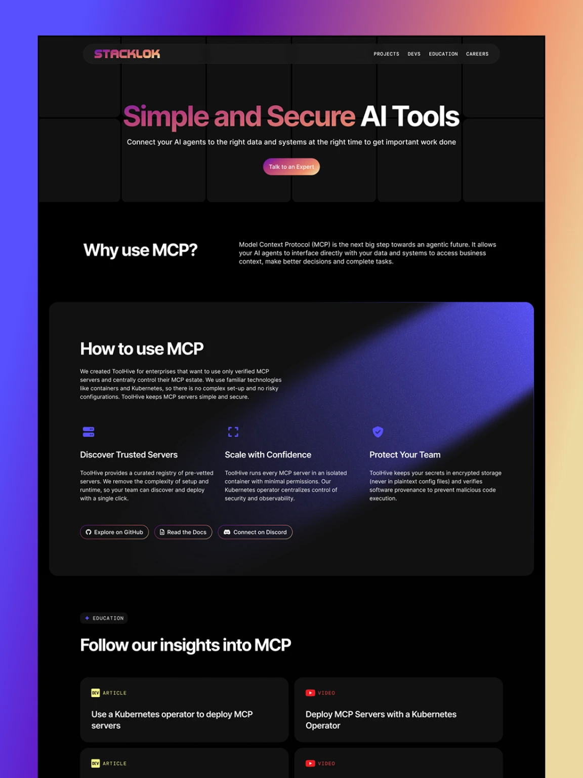 Screenshot of Stacklok