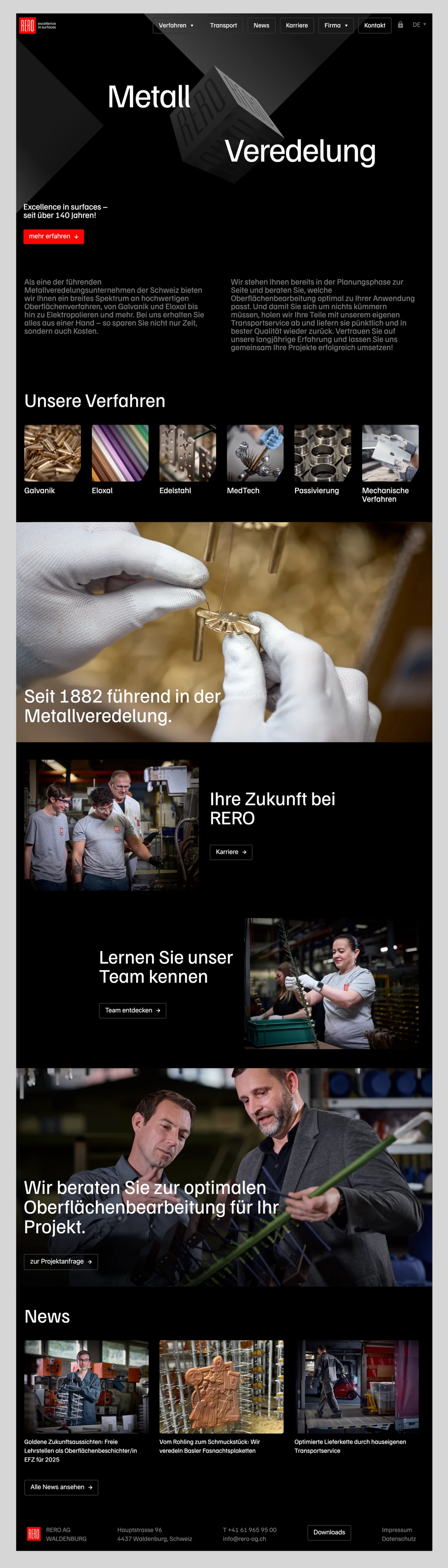 Screenshot of RERO
