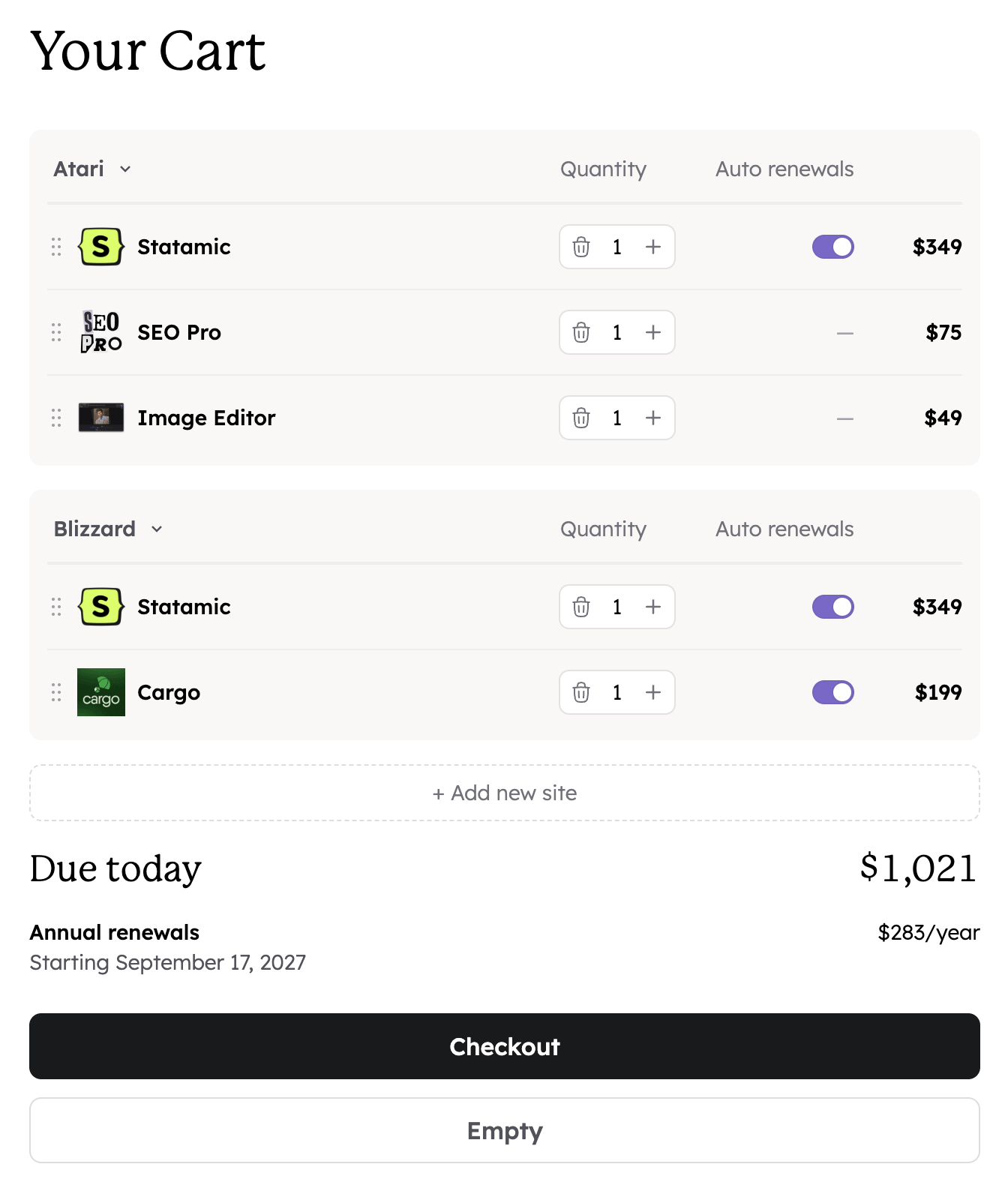 A better Statamic checkout experience