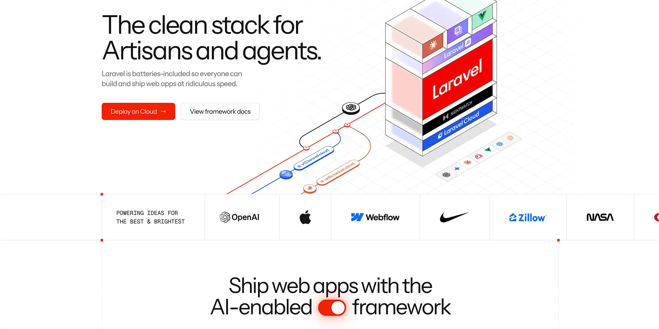 Laravel.com Runs on Statamic